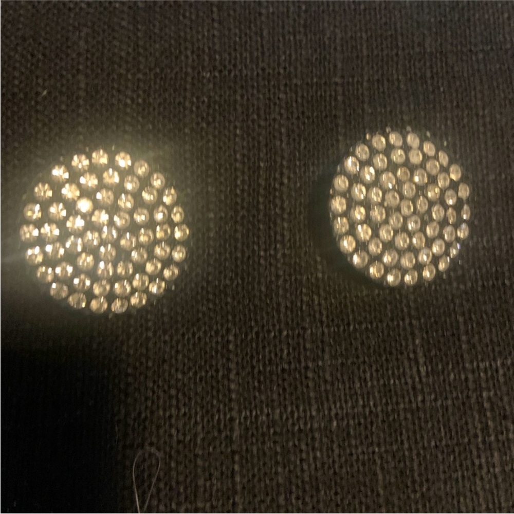 Sparkling Round pave crystal Earrings